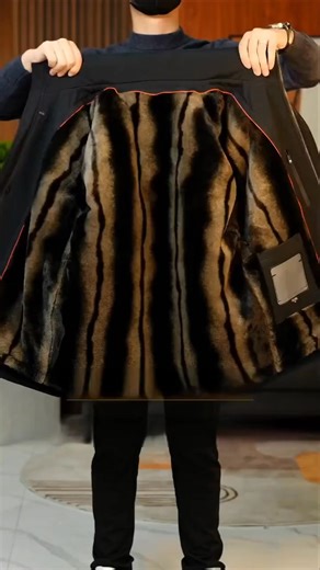 Luxury Winter Warmth — Men’s Mink Lined Parka Coat ❄️ Our Men’s Mink...