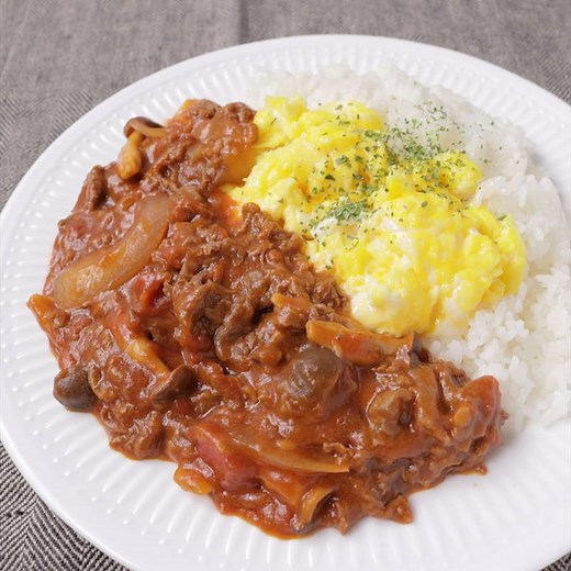 とろとろ卵のハヤシライス 作り方・レシピ | クラシル