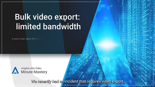 11 reactions | Don’t let network issues slow you down!  With #Avigilon Alta Video by Motorola Solutions, #security teams can quickly export footage – even with limited bandwidth – using the Video Download Manager. See how it works in our latest Minute Mastery episode: https://bit.ly/3GxNJRk #MotorolaSolutions #SolvingForSafer | Motorola Solutions | Facebook