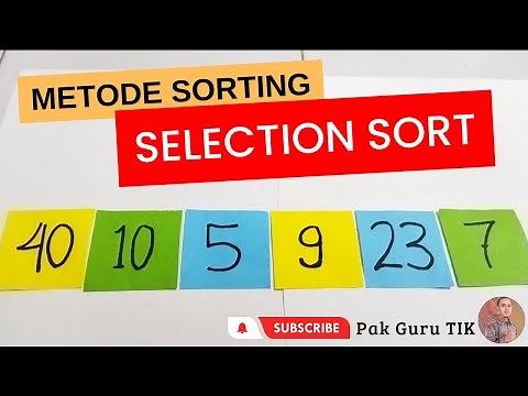Metode Sorting | Belajar SELECTION SORT Informatika | Berpikir Komputasional