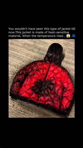 Cinemorphaa | Literally Amazing ❤️😯 This jacket is a Thermochromic "Spider Web" Puffer created by the streetwear brand Marcus Maximus. The standout... | Instagram