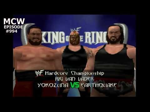 Yokozuna vs. Big Van Vader vs. Earthquake - WWF Hardcore Championship - King of the Ring - Ep. 994