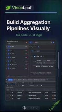 Build MongoDB Aggregations Pipelines Visually