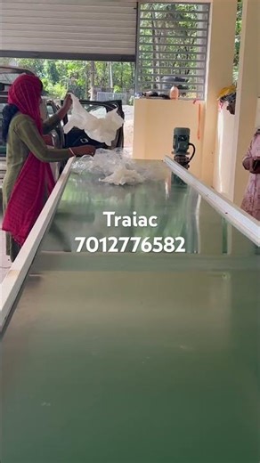 PVC conveyor belt for waste segregation