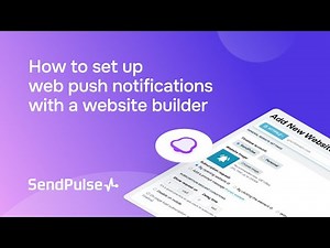How to set up web push notifications with a website builder