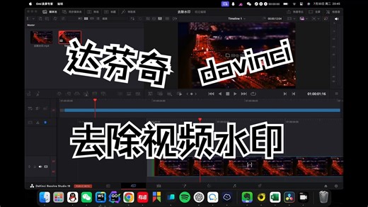 daVinci达芬奇去除视频水印教程