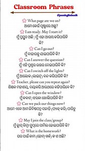 translation II translation odia to English II Short english sentences for daily use odia