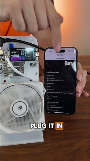 NerdQaxe++ Bitcoin Miner ⚙️ Open-Source Home Mining #Shorts