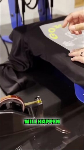 How to Properly Use DTF Heat Resistant Tape on Polyester Shirts | Watch the full video here 👆🏻