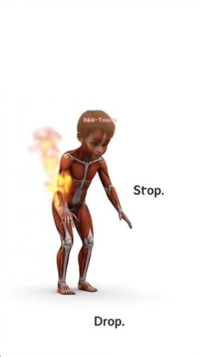 Fire safety StopDropAndRoll #FireSafety #ChildSafety #EmergencyAwareness #SafetyEducation