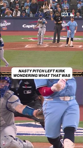 Yamamoto get the strikeout on a pitch almost hits Kirk 🥶 #dodgers #worldseries