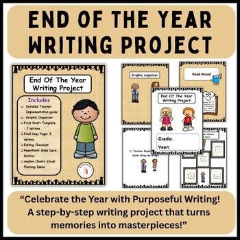 Writing Process Project Guide :End Of The Year Writing Project