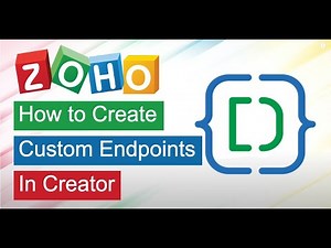 How to create custom API endpoints in Zoho Creator