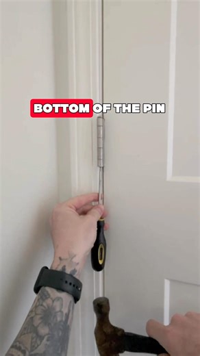 Fix the door that won’t stay open. Takes thirty seconds. #myoldhousefix #homeimprovement #diy