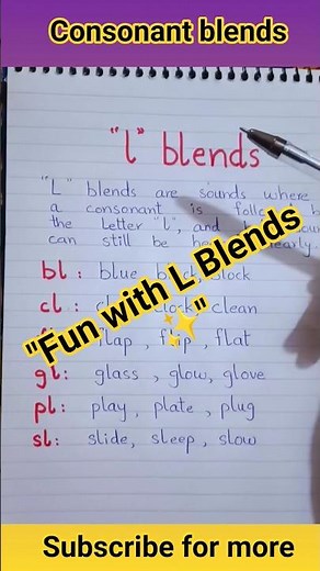 Learn L Blends in 1 Minute | Phonics for Kids