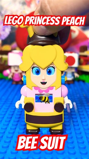 Lego Super Mario Princess Peach Bee Costume #shorts #lego #nintendo
