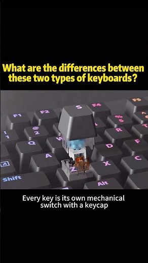 What are the differences between these two types of keyboards?#knowledge #science
