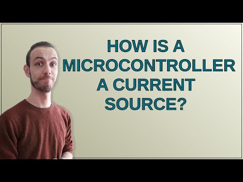 Electronics: How is a microcontroller a current source?
