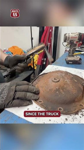 GMT900 Rear Diff Restoration - Melting Years of Rust and Oxidation (Part 2) #shorts