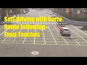 Self-Driving with Carla Simulator: Final touches to route following