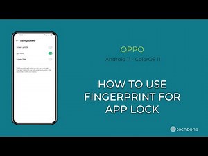How to Use Fingerprint for App lock - Oppo [Android 11 - ColorOS 11]