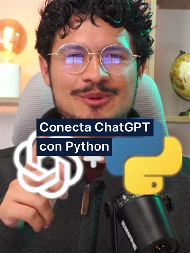 Conecta ChatGPT con Python en pocos minutos 🚀 Si quieres aprender Python sin complicaciones, sígueme y descubre cómo dominarlo paso a paso. #pythonprogramming #programacion #automatizacion #dataanalytics