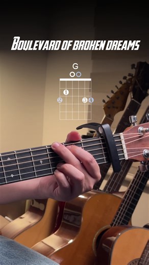 Boulevard of Broken Dreams Guitar Chord Tutorial