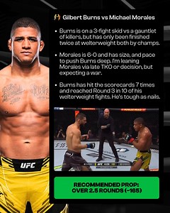 🥊 IT’S FIGHT WEEK!! I’m locked in for UFC Vegas and there are some sneaky fights on this card 👀 We went 5/5 last time… and I’ve got 5 more picks for tonight. 💾 Make sure to Save this post now. -- 🤼 Sodiq Yusuff vs Mairon Santos 👉🏼 Santos is a great prospect and is coming into this fight 2-0 in the UFC. 👉🏼 Yusuff is on a 2-fight skid, but moving up to lightweight may help his durability in this fight. 👉🏼 Santos has very fast hands averaging 4.14 SLpM and is a decent grappler which shoul