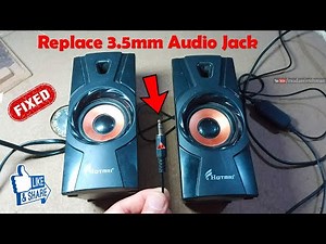 How To Replace Speakers 3.5mm Audio Connecter | Fix Broken Speakers Audio jack at Home