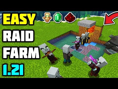 Easy RAID FARM for New Worlds - Minecraft (1.21)