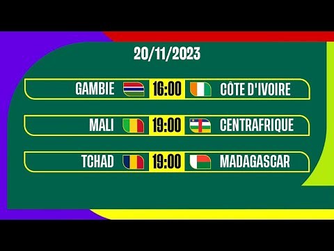 CALENDRIER DE LA DEUXIEME JOURNEE DES ELIMINATOIRE DE LA COUPE DU MONDE 2026 ZONE AFRIQUE