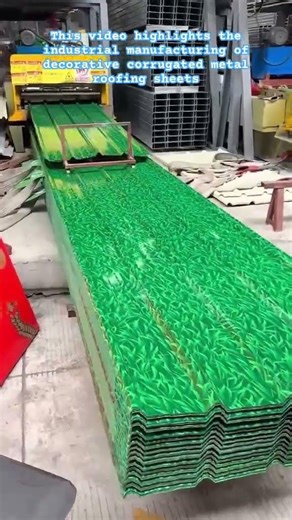 Unique Roofing Designs: The Grass Pattern Metal Sheet Process