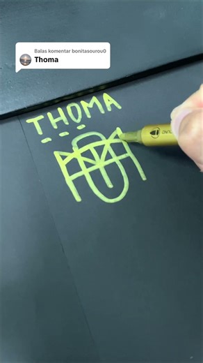 Desain logo THOMA | komen nama kamu #logo #logonama #logodesign #namechallenge