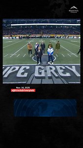 Mark Carney gets booed at the coin toss for the Grey Cup in Winnipeg, Manitoba. Source: x@truckdriverpleb #Greycup #Godkeepourland #Freedom | Adam Votary