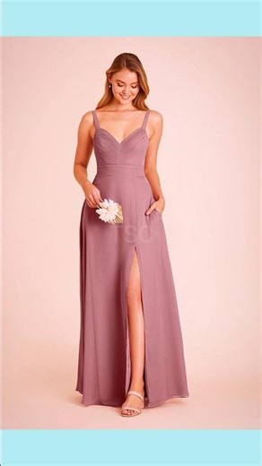 beautiful bridesmaid dress matte satin fashion #shorts #bridesmaid #weddinginspiration #partywear