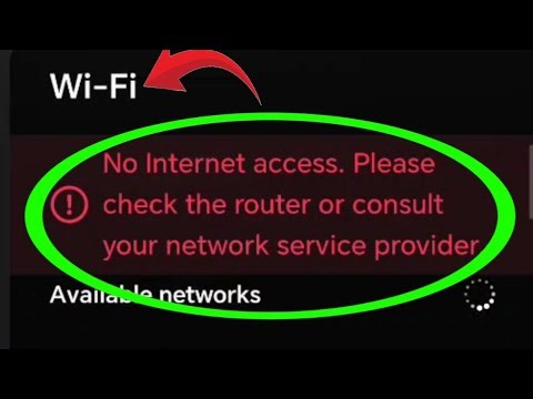 no internet access please check the router | how to fix wifi problem ( connected