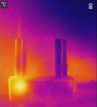 Convection in air using an infrared camera