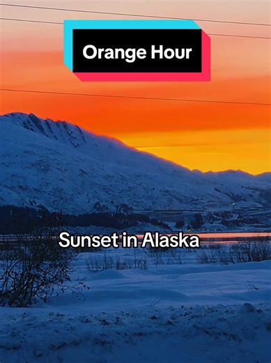 Orange Hour in Alaska lol #edwardmatson #valdez #Alaska | alaska life