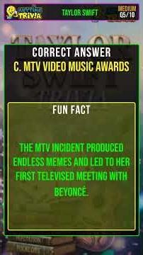 Taylor Swift Trivia #Shorts