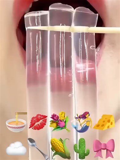 ASMR Jelly Emoji Food Eating Sounds Experience