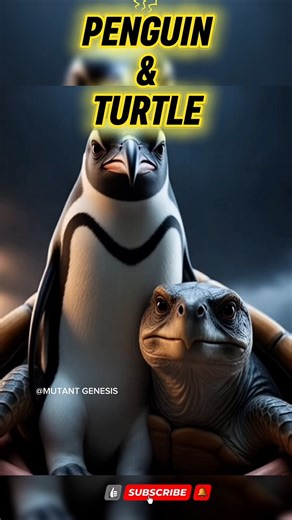 EXPERIMENT PENGUIN & TURTLE | ANIMAL FUSION #mutant #fusion #hybrid #edit #shorts