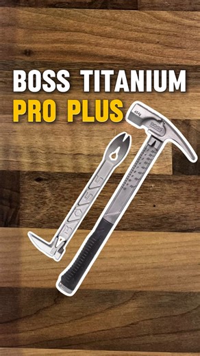 BOSS Hammer Pro Plus Titanium Hammer🔨 BOSS PAW Titanium Nail Puller⚒️ Made in USA🇺🇸 Revolutionary Multi-Tool from pure Ti64 Titanium Swing Lighter, Strike Harder, Work Longer with The Boss Titanium Hammer & Nail Puller Perfect for Carpenters, Builders & Tradesmen Now Available on the SigTools site Link in Bio🔗 #titanium #boss #hammer | SIG Tools A.K.A Top Class Gears NZ