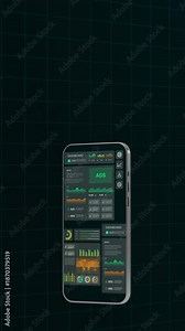 Mobile device interface showing a detailed Gantt chart and task scheduling timeline for project tracking on smartphone.