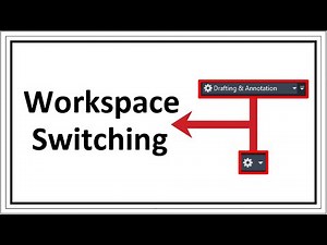 Switch workspace in AutoCAD #autocad #workspace