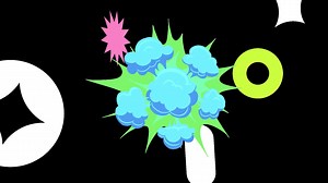 Download Boom Animation Black Screen Background. for free