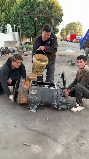 The easiest way to change gearbox oil