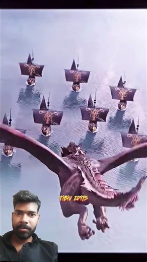 The Dragon That Fell From The Sky 🐉💀 | Daenerys Targaryen Epic Scene #shorts#gameofthrones #got