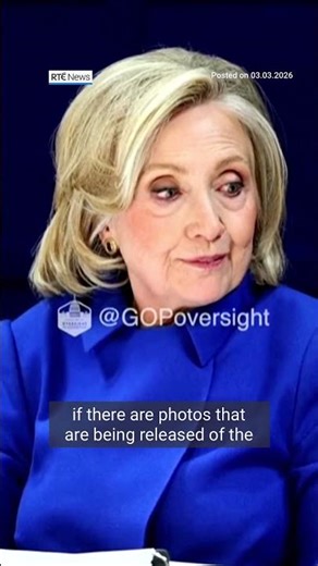 Clinton upset after leaked Epstein deposition photo | #RTENews #HillaryClinton