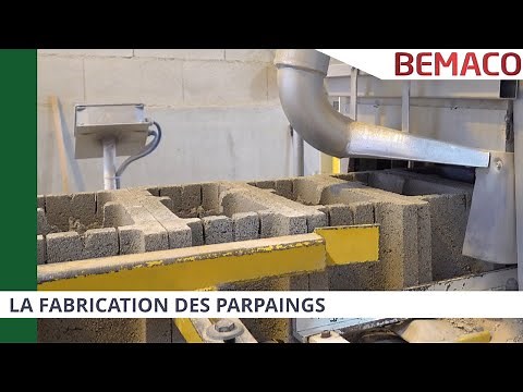 Fabrication des parpaings à l'usine BEMACO (rectification des blocs)