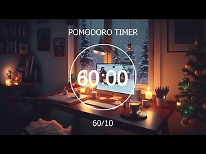 60/10 Pomodoro Timer • Study With Me • Studying At A Cozy Room with Lofi Mix • Focus Station